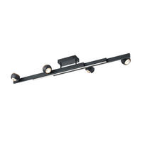 LED-DECKENLEUCHTE Cannon 133,5/17/29 cm   - Schwarz, KONVENTIONELL, Metall (133,5/17/29cm) - Musterring