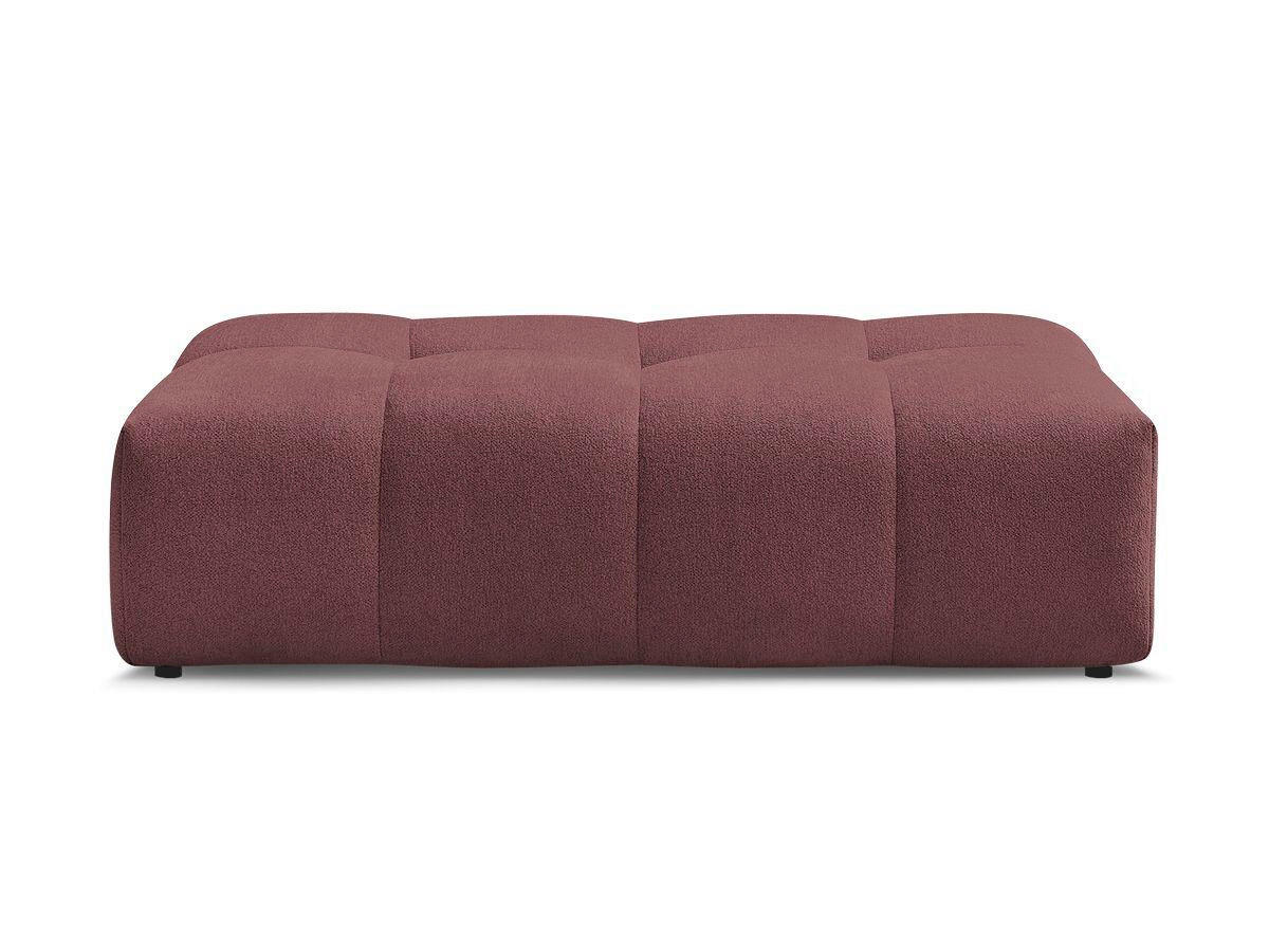 HOCKER EVEREST Flachgewebe Rot  - Rot/Schwarz, MODERN, Kunststoff/Textil (166/100/40cm)