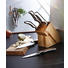 MESSERBLOCK Edelstahl 6-teilig - Naturfarben, Basics, Holz/Metall - Justinus