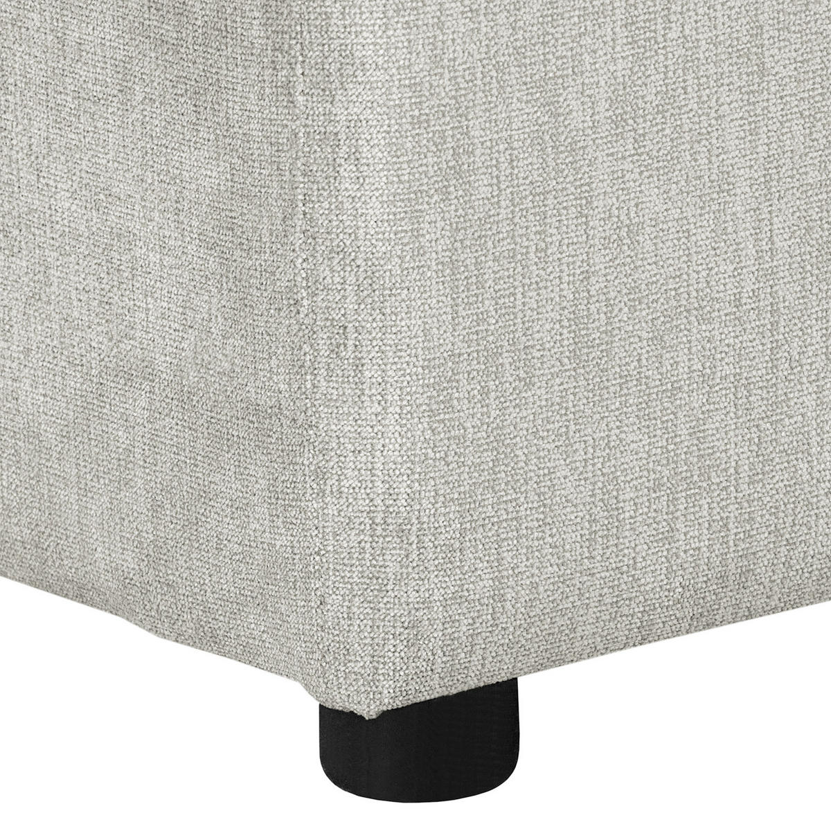 ECKSOFA Naomi Creme Mikrofaser Rückenkissen  - Creme/Schwarz, Design, Kunststoff/Textil (284/243cm) - P & B