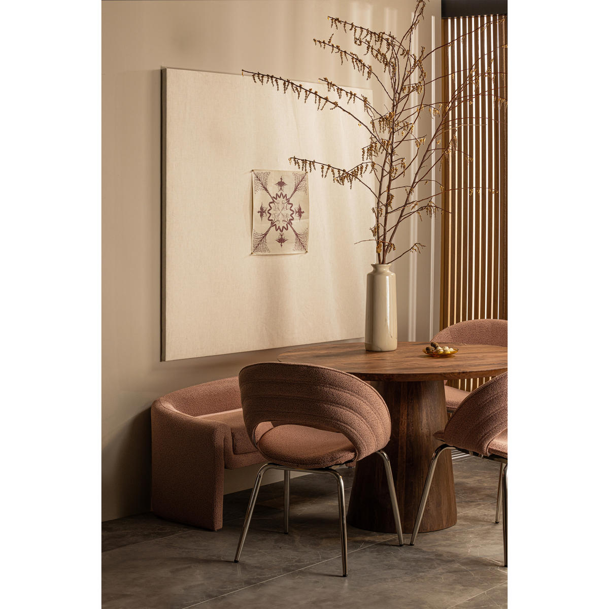 ESSTISCH in Holz 130/130/76 cm  - Walnussfarben, Design, Holz (130/130/76cm) - Livetastic