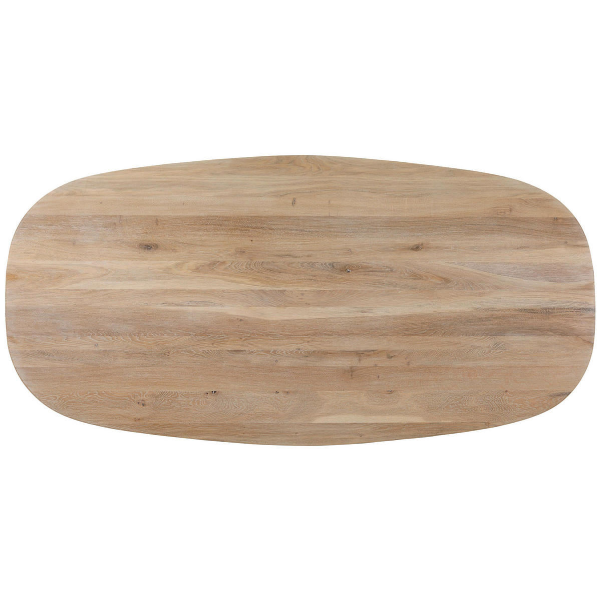 ESSTISCH Holz 220/100/77 cm  - Weiss/Eichefarben, Modern, Holz/Metall (220/100/77cm) - Livetastic