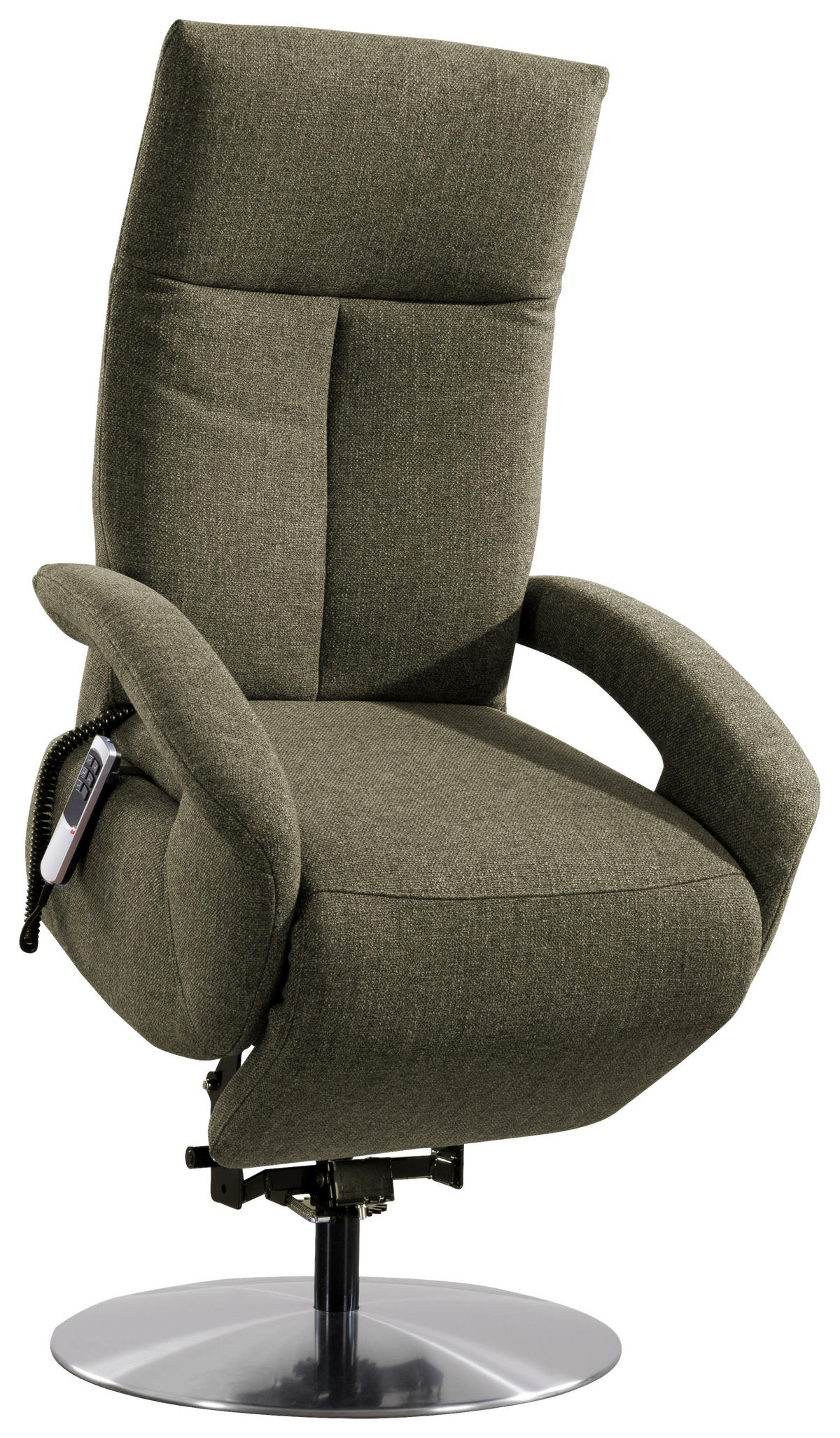 DREHSTUHL  in Flachgewebe Waldgrün  - Waldgrün/Chromfarben, Konventionell, Textil/Metall (74/112/82cm) - Sit & More