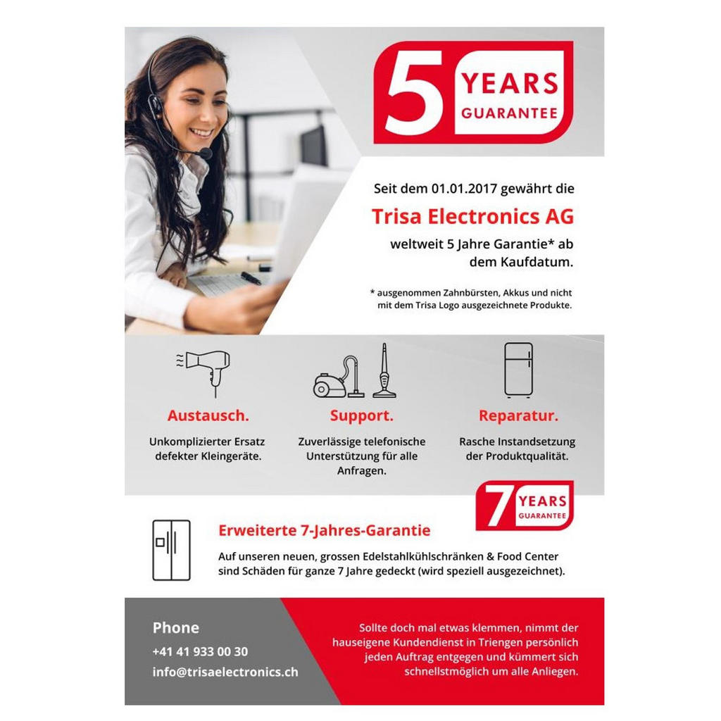 Thumbnail - Trisa Electronics Handmixer, Weiß, Kunststoff, 10x20x20.6 cm, RoHS, Küchengeräte, Mixer