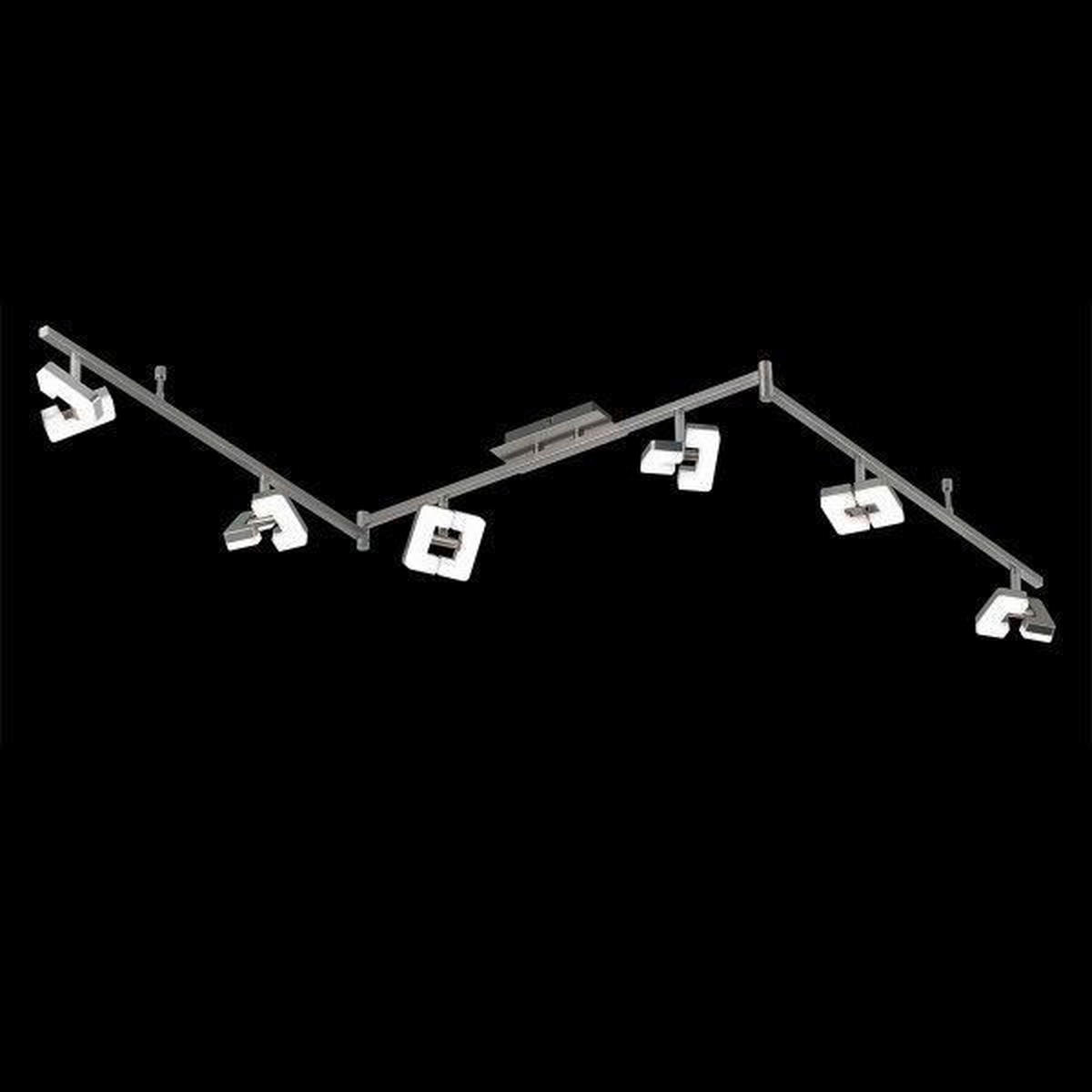 LED-STRAHLER 180/8/11 cm   - Weiß/Nickelfarben, Basics, Kunststoff/Metall (180/8/11cm)