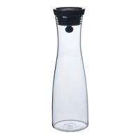 KARAFFE 1.5 L    - Klar/Schwarz, Basics, Glas/Kunststoff (10/34cm) - Novel