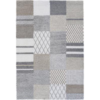 WEBTEPPICH 80/150 cm Mehari Creme, Grau, Dunkelgrau  - Dunkelgrau/Creme, KONVENTIONELL, Kunststoff/Textil (80/150cm) - Novel