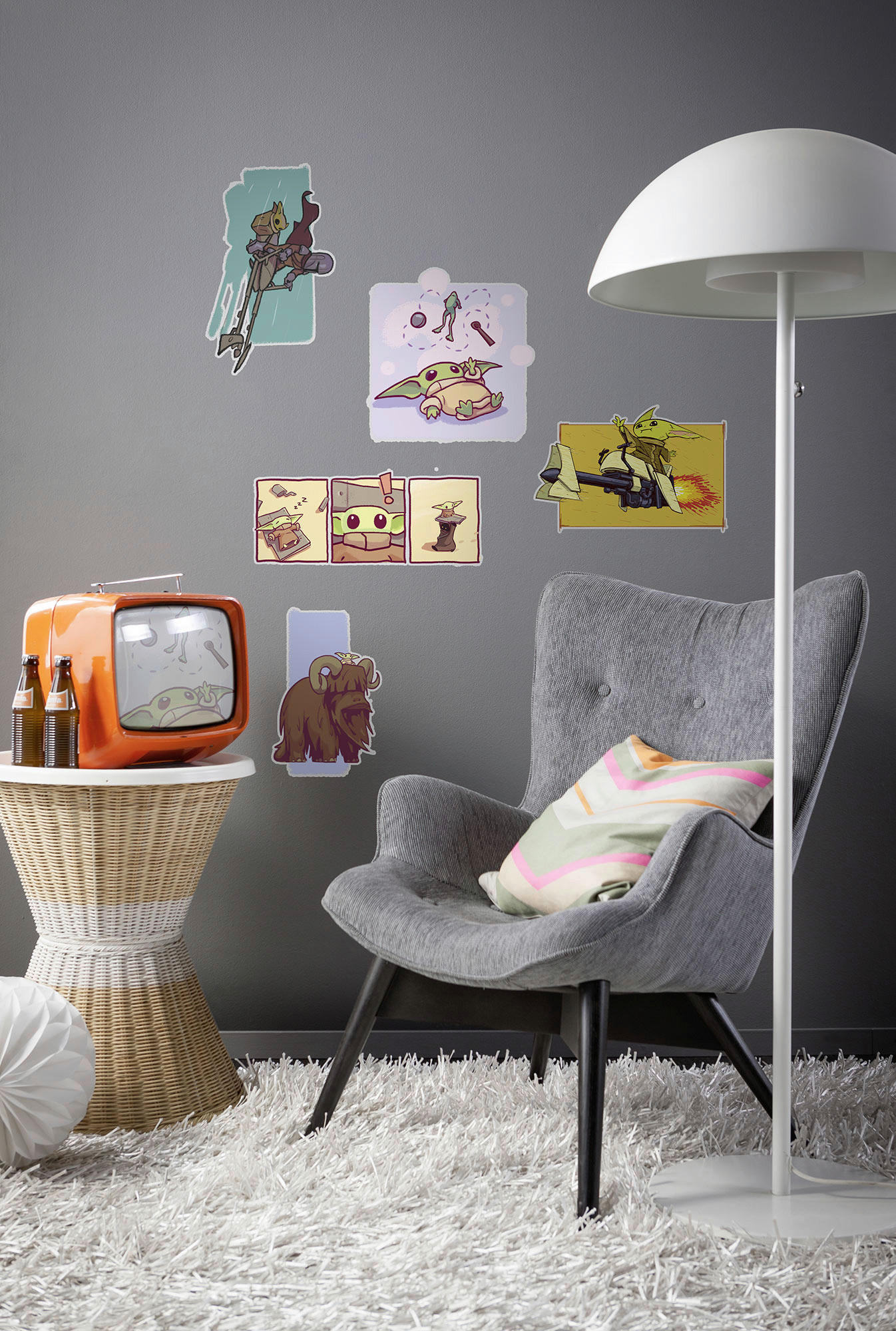 VÄGGDEKALER 50/70 cm     - multicolor, Basics, plast (50/70cm) - Komar