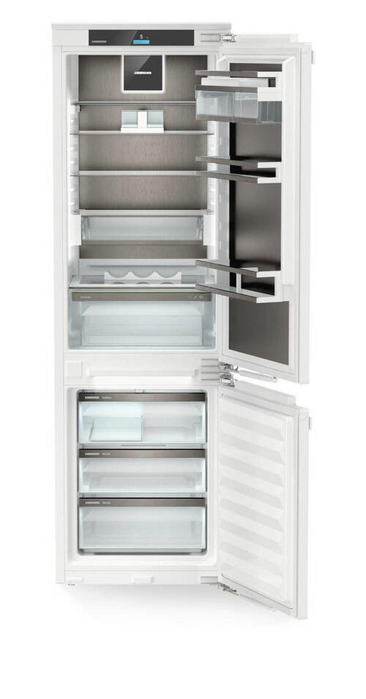 KÜHL-GEFRIER-KOMBINATION ICNBSCI5173-22  - Schwarz/Weiß, Basics, Kunststoff/Metall (56-57/177-179/55cm) - Liebherr