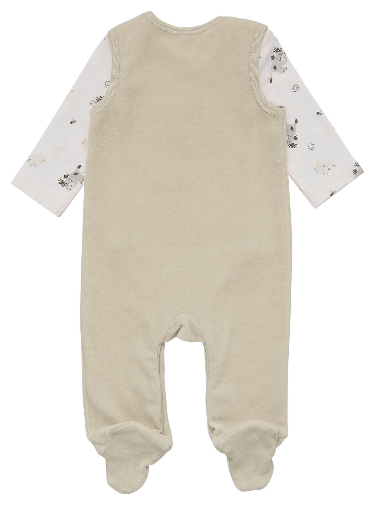 BABYBEKLEIDUNGSSET Diego& Molly 2-teilig  - Weiß/Grau, Basics, Textil (62/68null) - Patinio