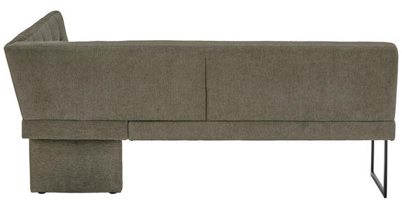 ECKBANK 213/155 cm  in Taupe  - Taupe/Schwarz, Design, Textil/Metall (213/155cm) - Novel