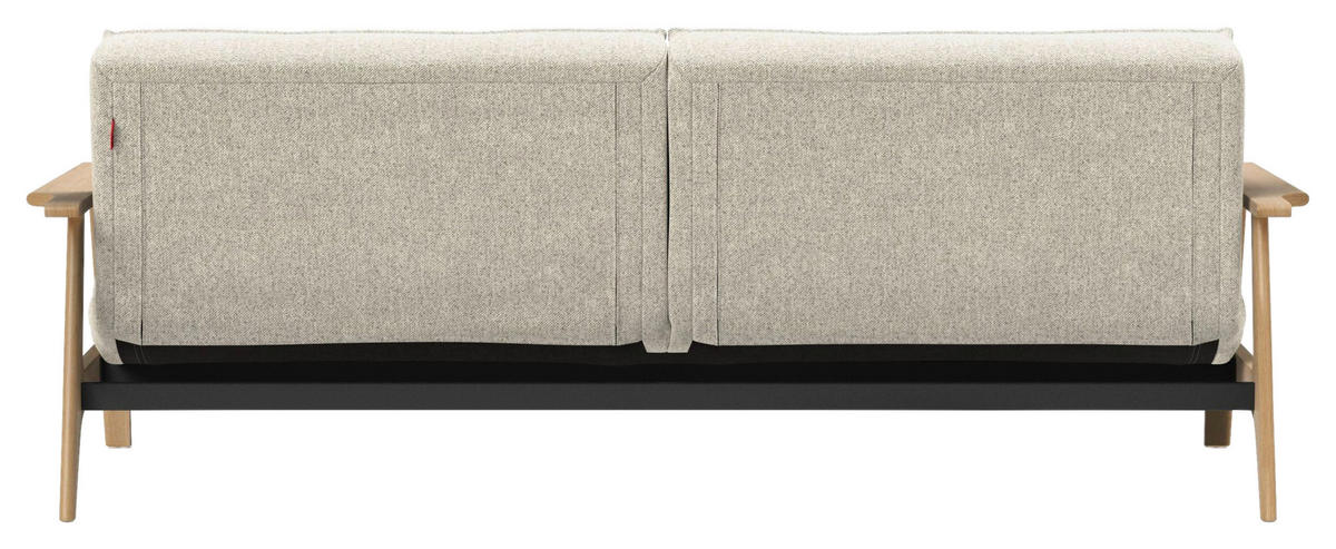 SCHLAFSOFA Flachgewebe Naturfarben  - Eichefarben/Naturfarben, Design, Holz/Textil (232/80/99cm) - Innovation