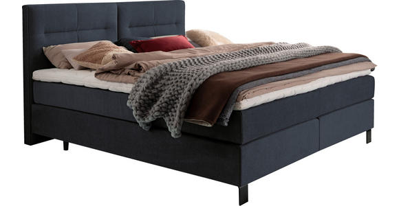 BOXSPRINGBETT 240/220 cm  in Schwarz  - Schwarz, KONVENTIONELL, Textil/Metall (240/220cm) - Esposa