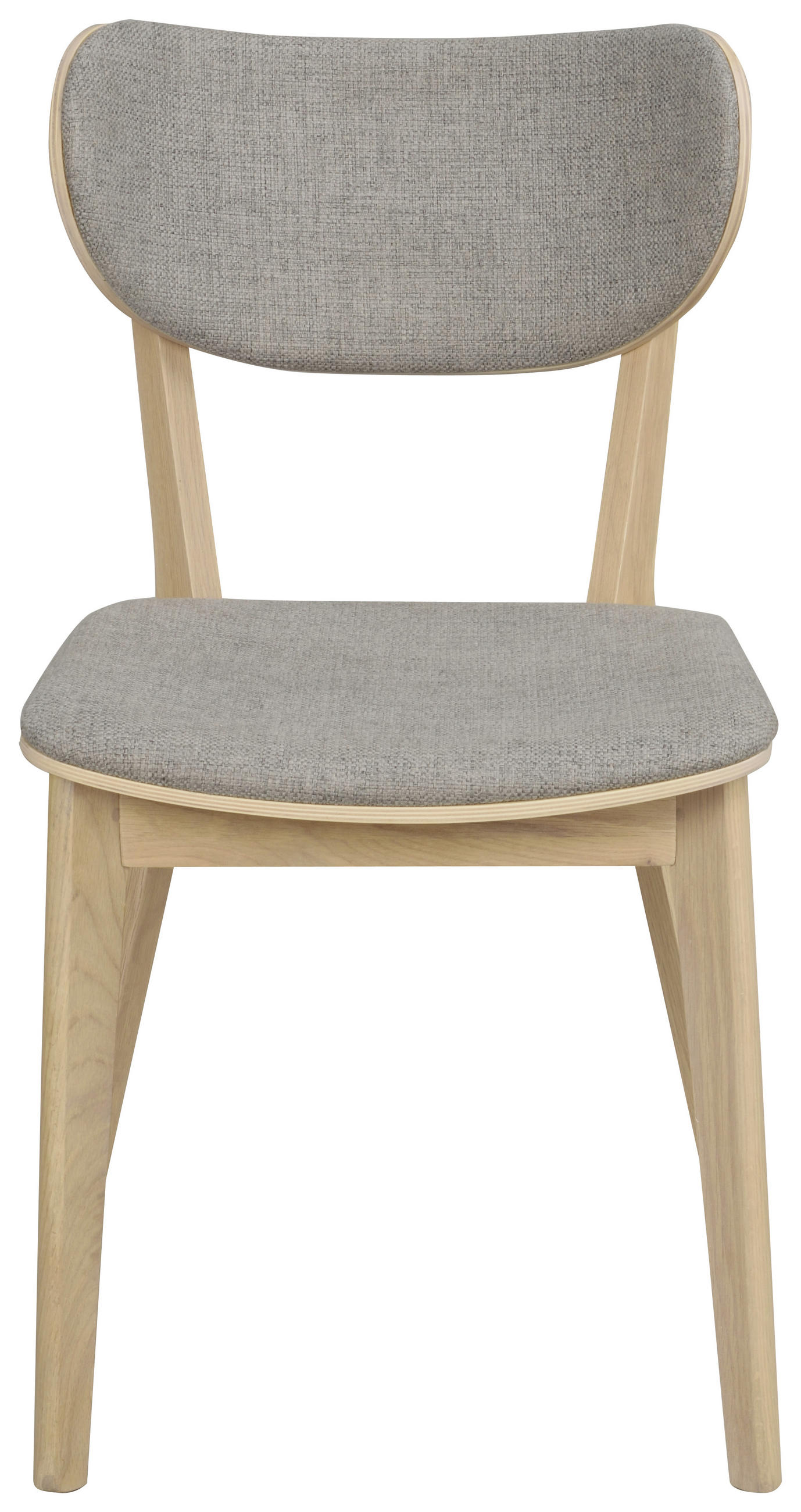STOL flatväv  - vit/ljusgrå, Klassisk, trä/textil (46/83/56cm) - Rowico