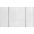 SCHWEBETÜRENSCHRANK 361/223/68 cm 4-türig Weiß  - Chromfarben/Weiß, KONVENTIONELL, Glas/Holzwerkstoff (361/223/68cm) - Novel