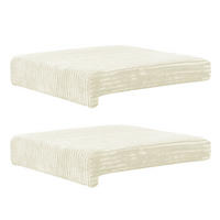 KLEMMKISSEN 2er Set 40/35/38/5/8 cm    - Creme, Basics, Textil (40/35/38/5/8cm)