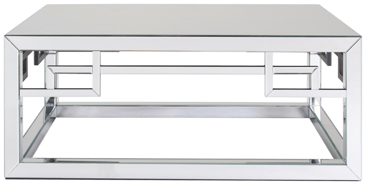 COUCHTISCH Spiegelglas rechteckig Klar  - Klar, Design, Glas/Holzwerkstoff (121/49/73.5cm) - MID.YOU