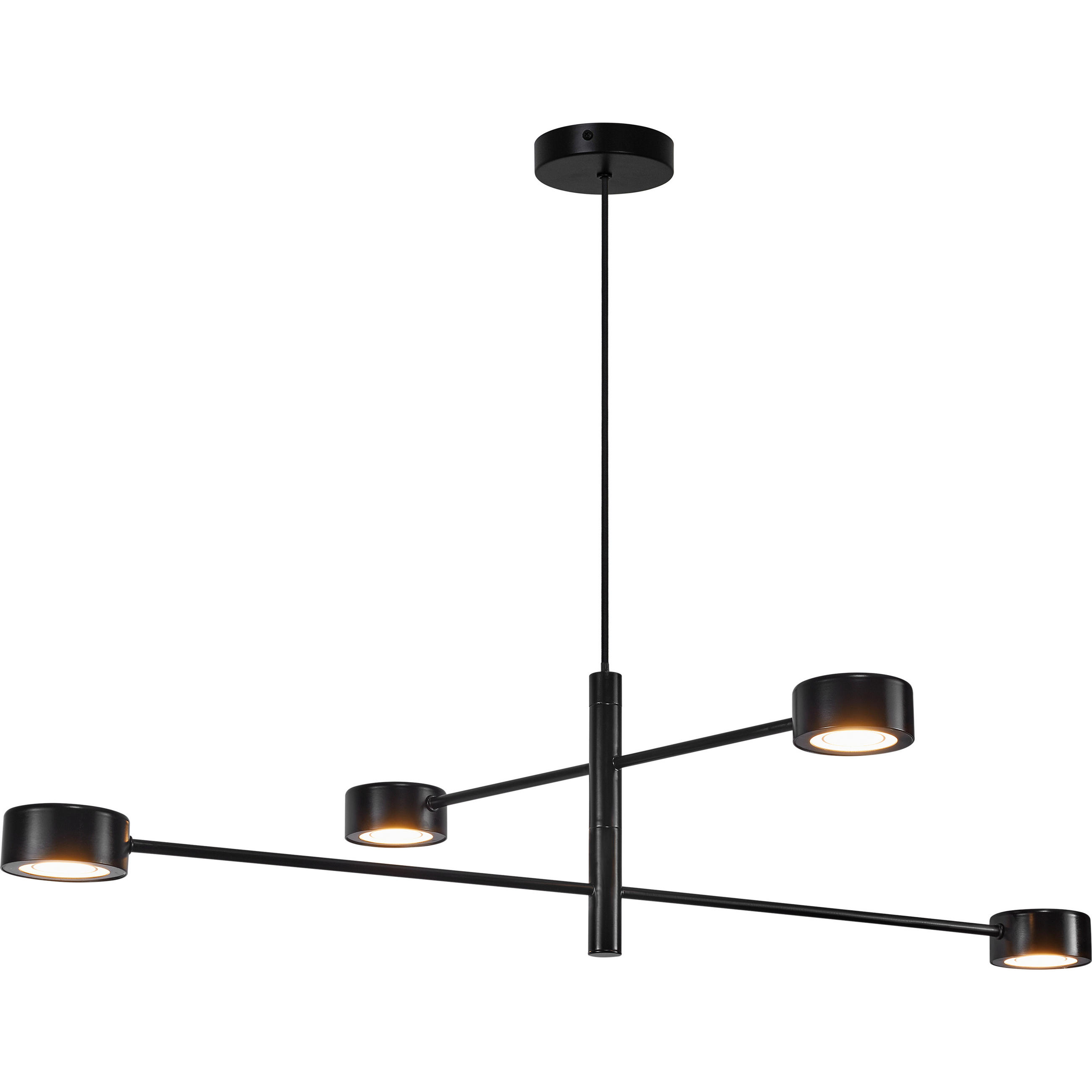 HÄNGELEUCHTE Clyde 89,6/8,5 cm   - Schwarz, Design, Metall (89,6/8,5cm) - Nordlux