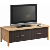 TV-ELEMENT  in 125/40/46 cm  - Chromfarben/Erlefarben, Natur, Holz/Metall (125/40/46cm) - Linea Natura