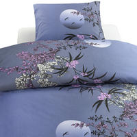 PÅSLAKANSET flatväv 150/210 cm  - blå/grå, Basics, textil (150/210cm)