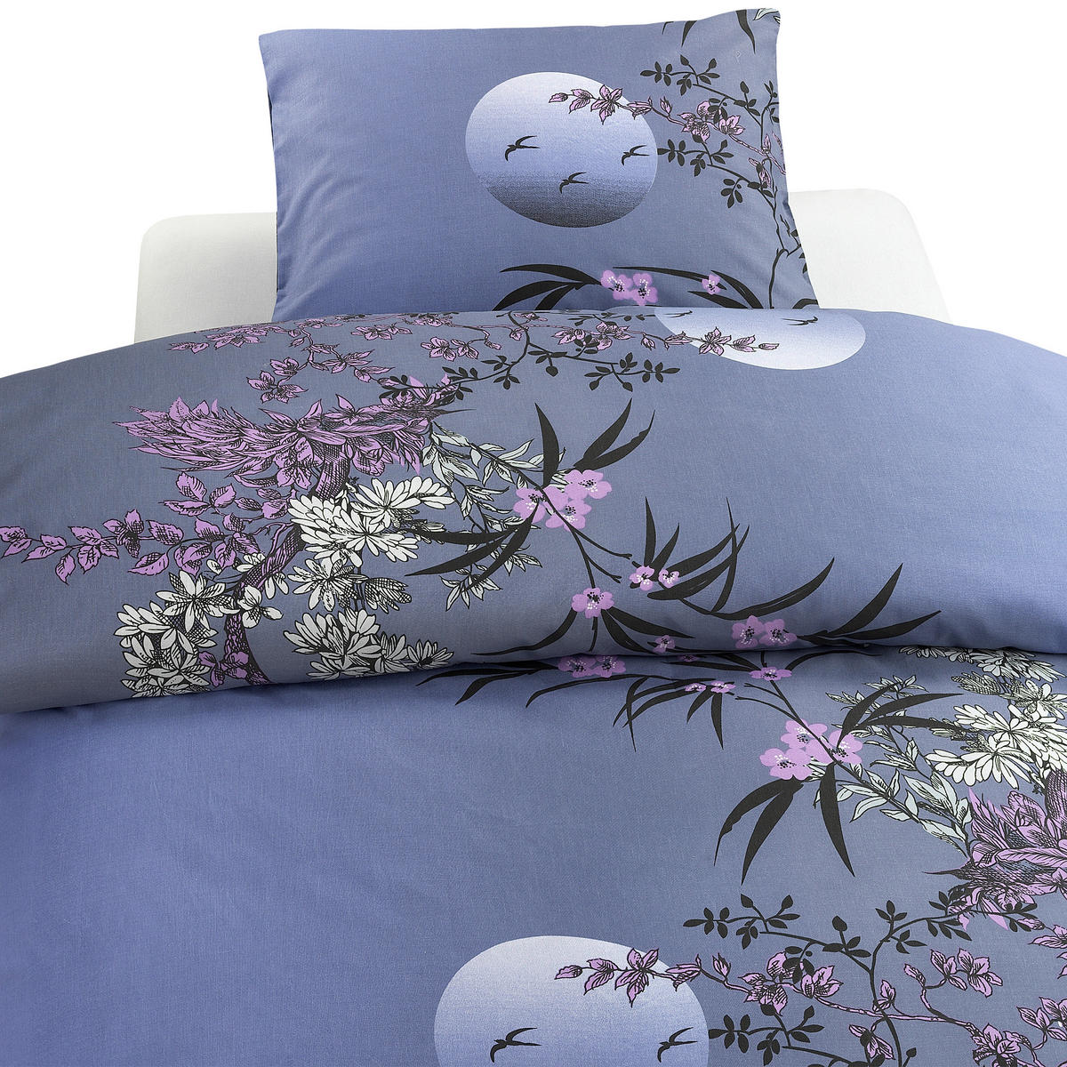 PÅSLAKANSET flatväv 150/210 cm  - blå/grå, Basics, textil (150/210cm)