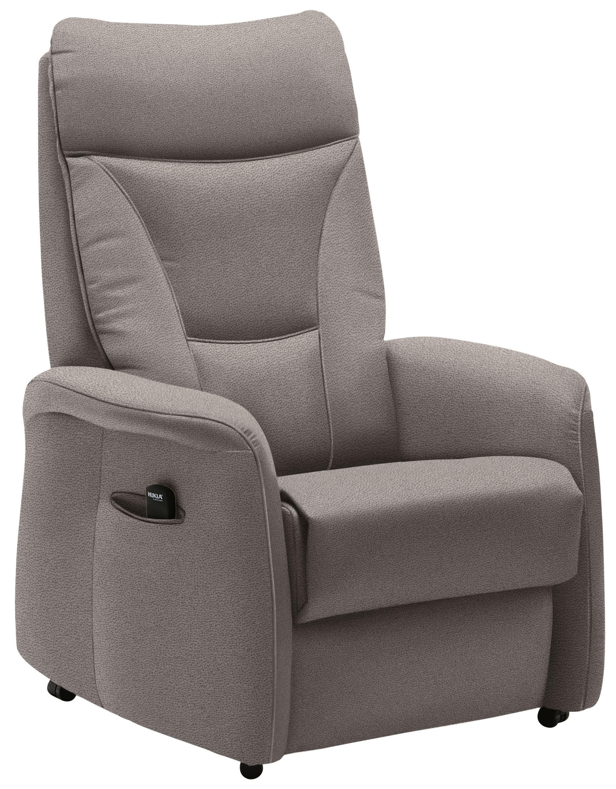 FERNSEHSESSEL in Mikrofaser Graubraun  - Graubraun/Schwarz, KONVENTIONELL, Textil (78/108/90cm) - Valdera