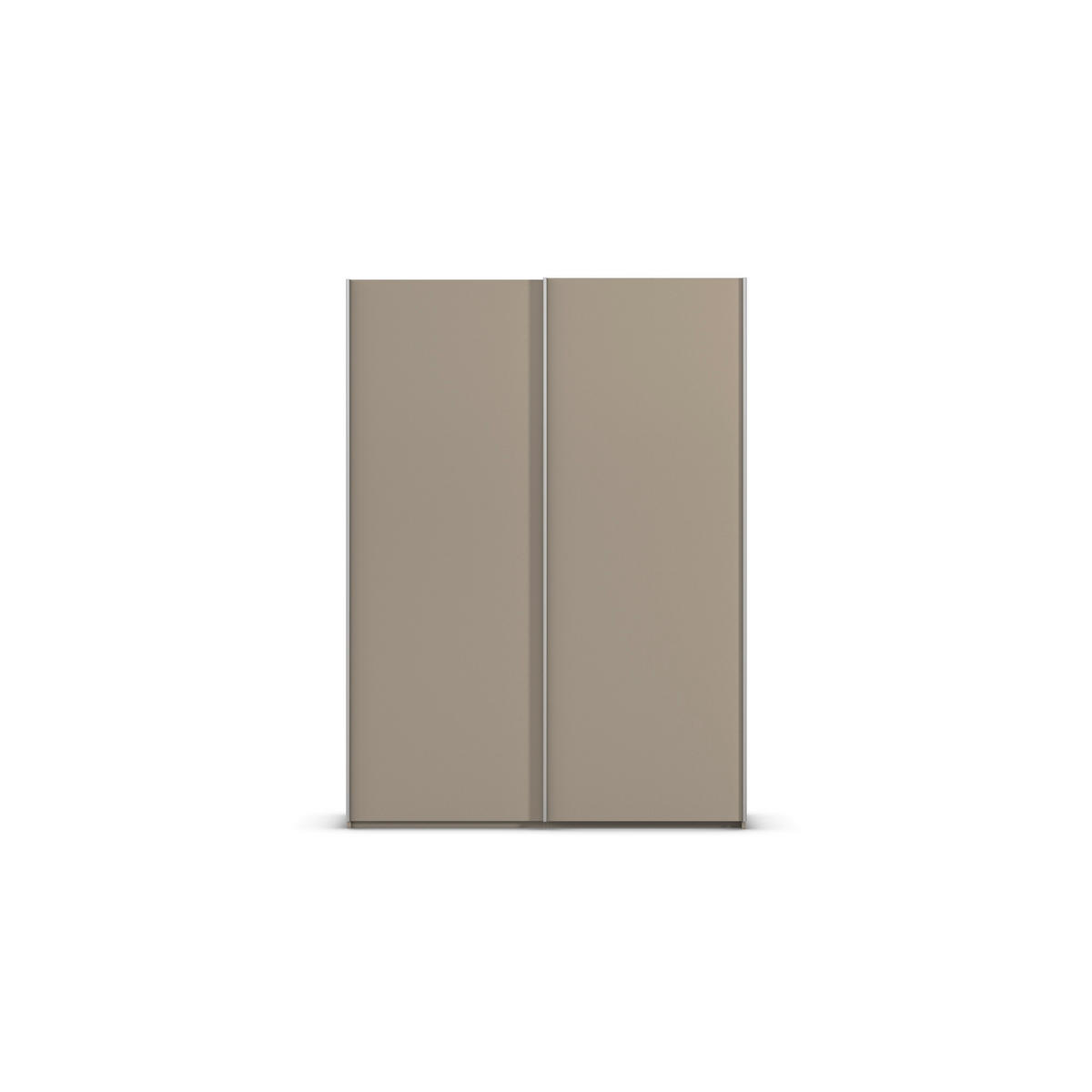 SCHWEBETÜRENSCHRANK 162/223/69 cm,  in Alufarben, Fango, 2 Tür(en)  - Fango/Alufarben, Basics, Holzwerkstoff/Metall (162/223/69cm) - Rauch Möbel