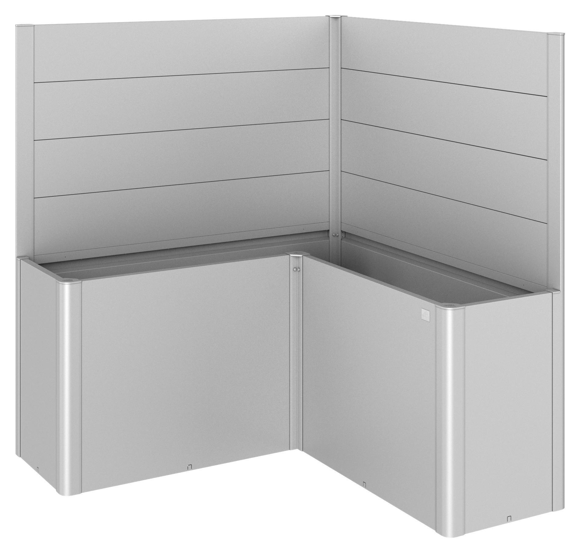 SICHTSCHUTZ ohne Hochbeet - Silberfarben, Basics, Metall (152/91/152cm) - Biohort