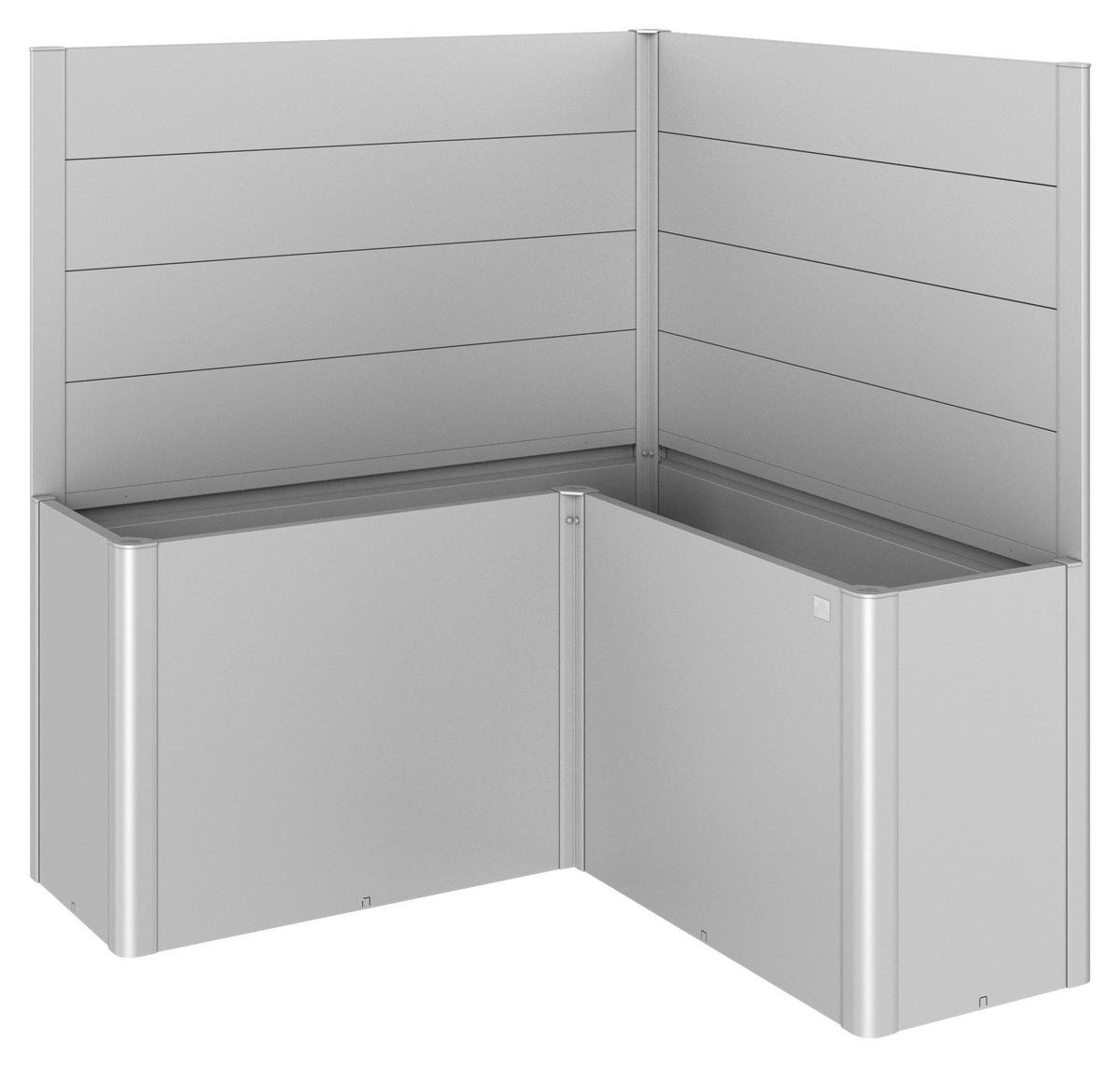 SICHTSCHUTZ ohne Hochbeet - Silberfarben, Basics, Metall (152/91/152cm) - Biohort
