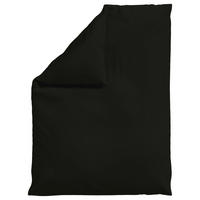 BETTDECKENBEZUG -teilig WOVEN SATIN Makosatin 155/220 cm  - Schwarz, Basics, Textil (155/220cm) - Schlafgut
