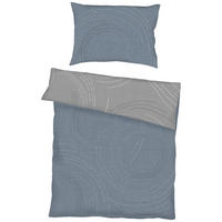 BETTWÄSCHE 2-teilig Makosatin 140/200 cm  - Dunkelblau, KONVENTIONELL, Textil (140/200cm) - Kaeppel