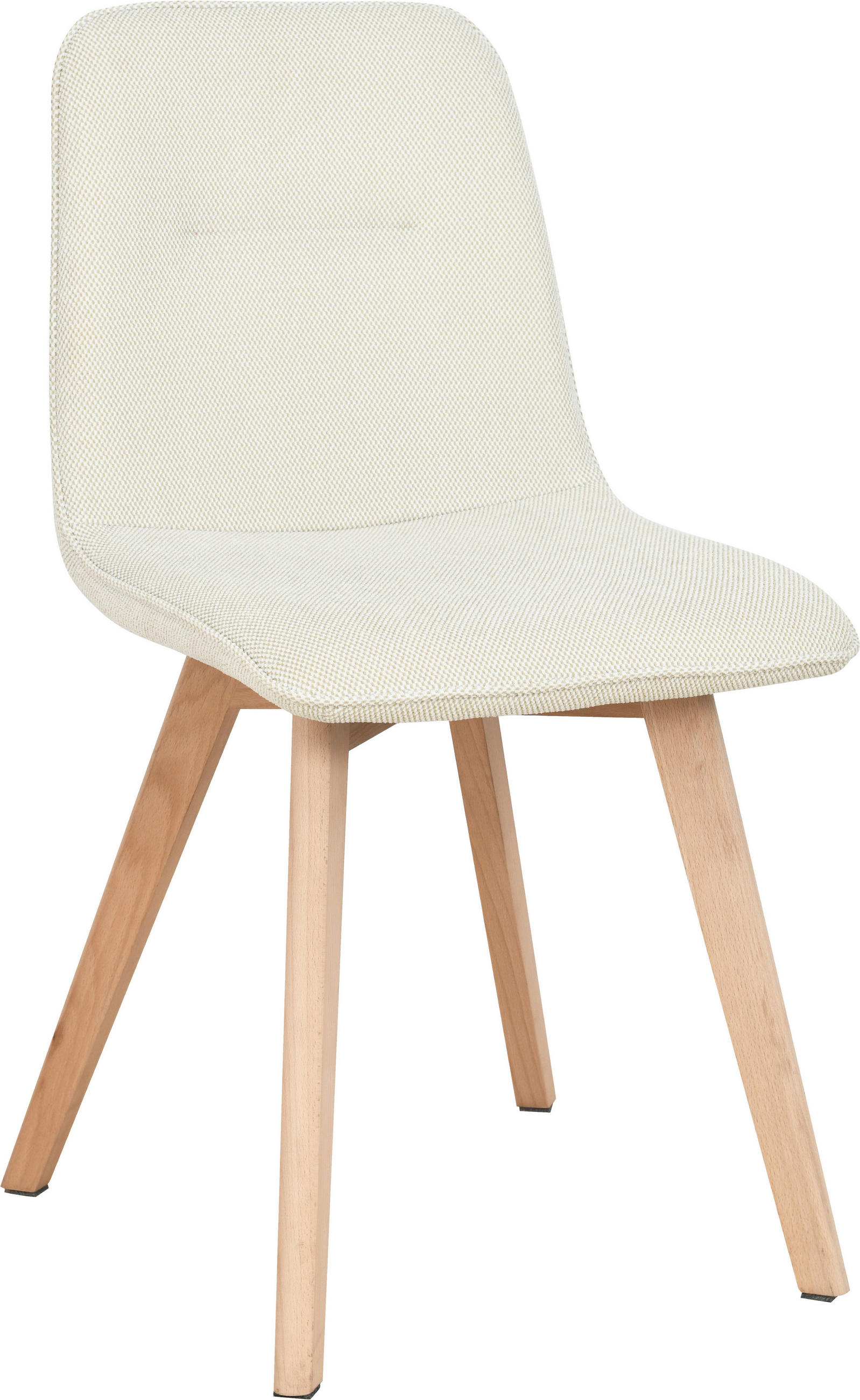 STUHL   Leinenoptik  Buchefarben, Beige  - Eichefarben/Beige, Modern, Holz/Textil (45/88/54cm) - Stylife
