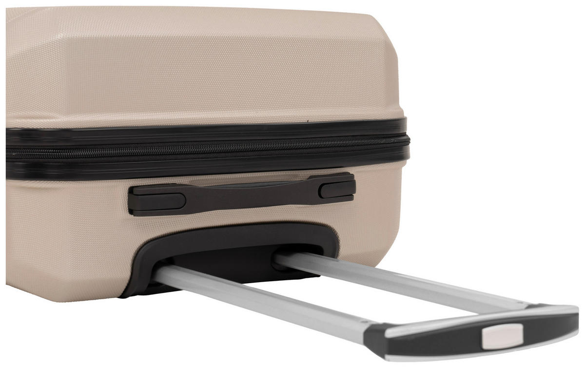 REISEKOFFERSET Beige 3-teilig  - Beige, Design, Kunststoff (48,5/76/30cm) - Novel