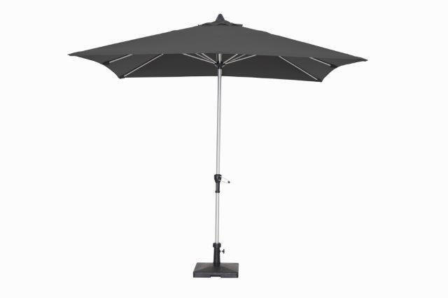 SONNENSCHIRM Anthrazit, Platinfarben  - Platinfarben/Anthrazit, Basics, Textil/Metall (200/300cm)