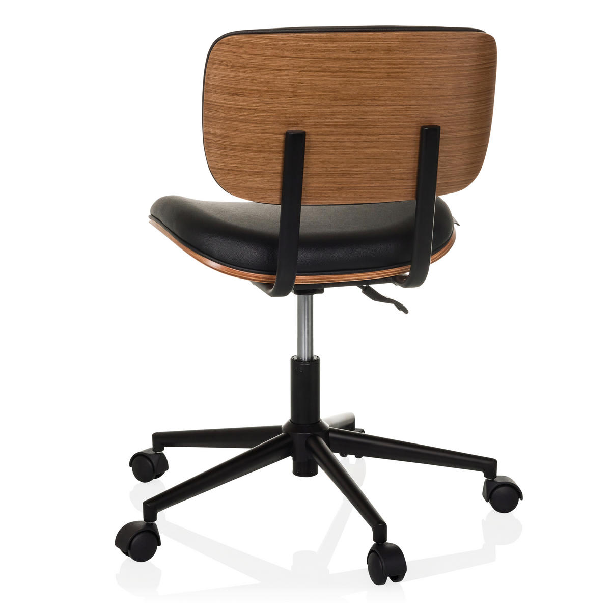 DREHSTUHL Schwarz  - Schwarz, MODERN, Leder/Kunststoff (59/73-83/59cm) - MID.YOU