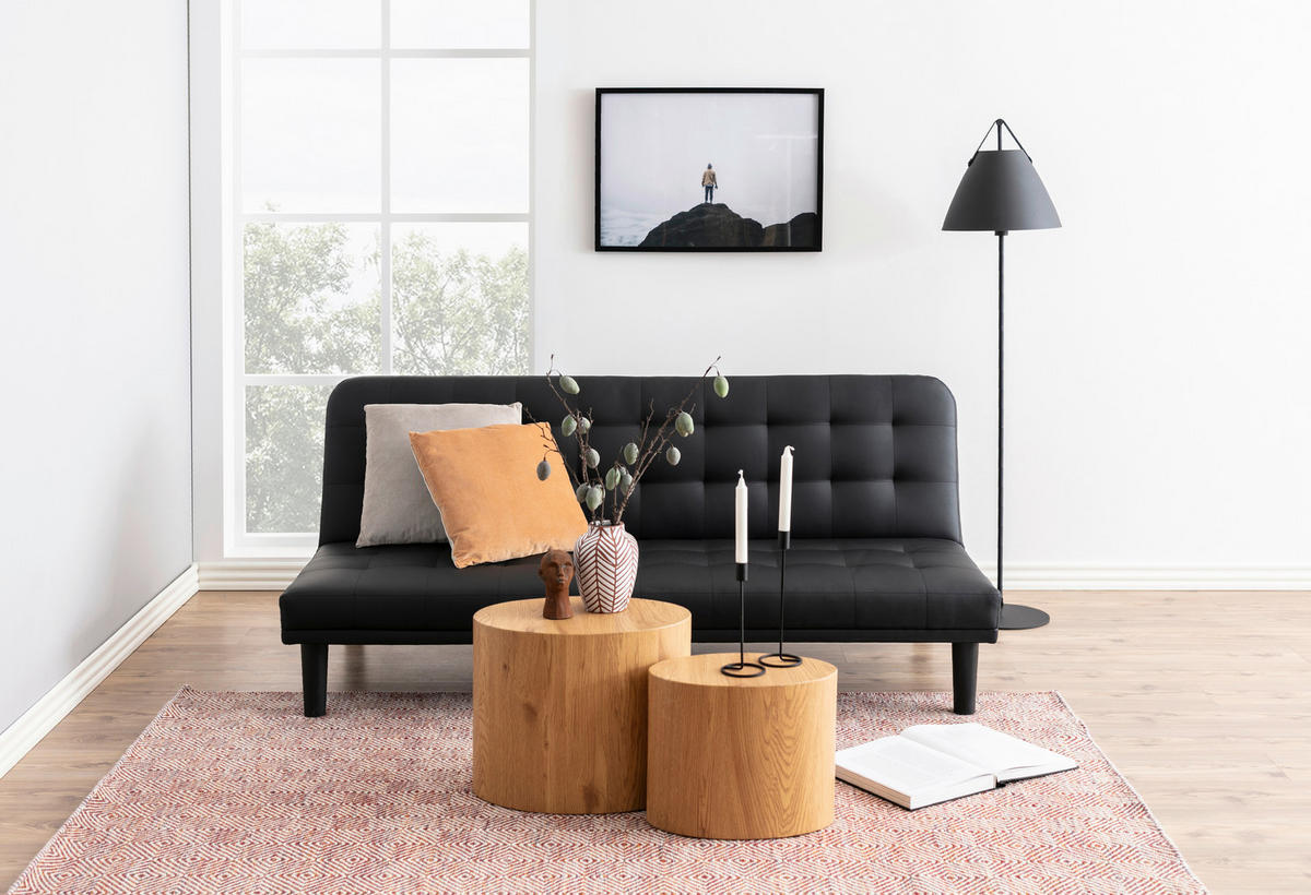 BEISTELLTISCHSET rund Eichefarben  - Eichefarben, Trend, Holzwerkstoff (30-38/30-38/34-39cm) - Xora