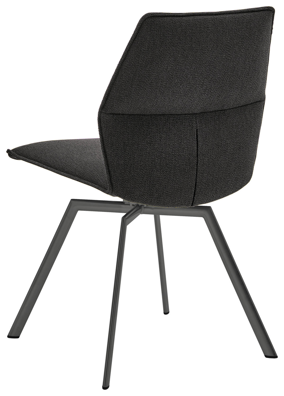STUHL  in Stahl  - Anthrazit, Design, Textil/Metall (49/86/60cm) - Venjakob