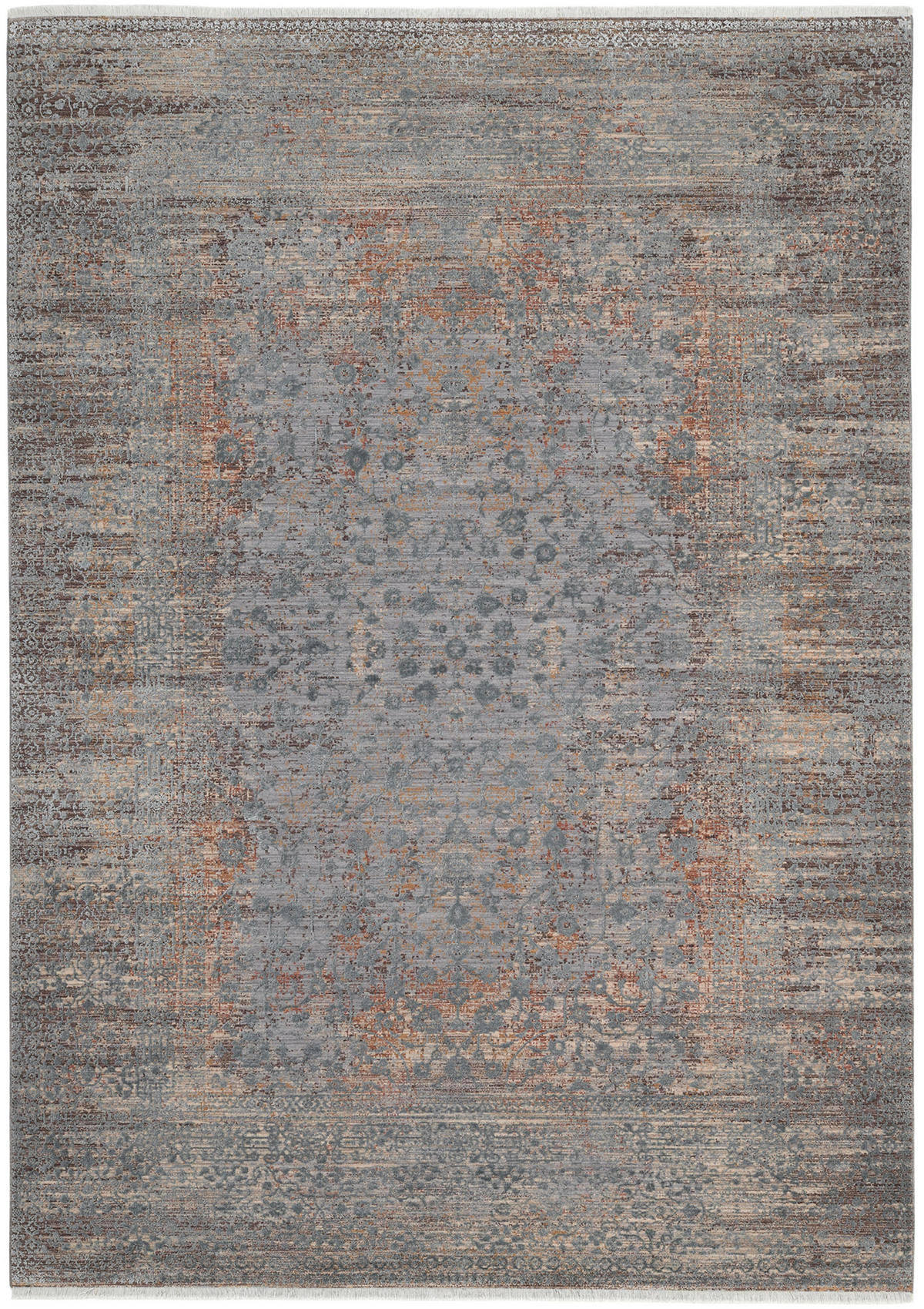 WEBTEPPICH 65/130 cm Astelion Braun, Grau, Dunkelgrau  - Dunkelgrau/Braun, Design, Textil (65/130cm) - Dieter Knoll