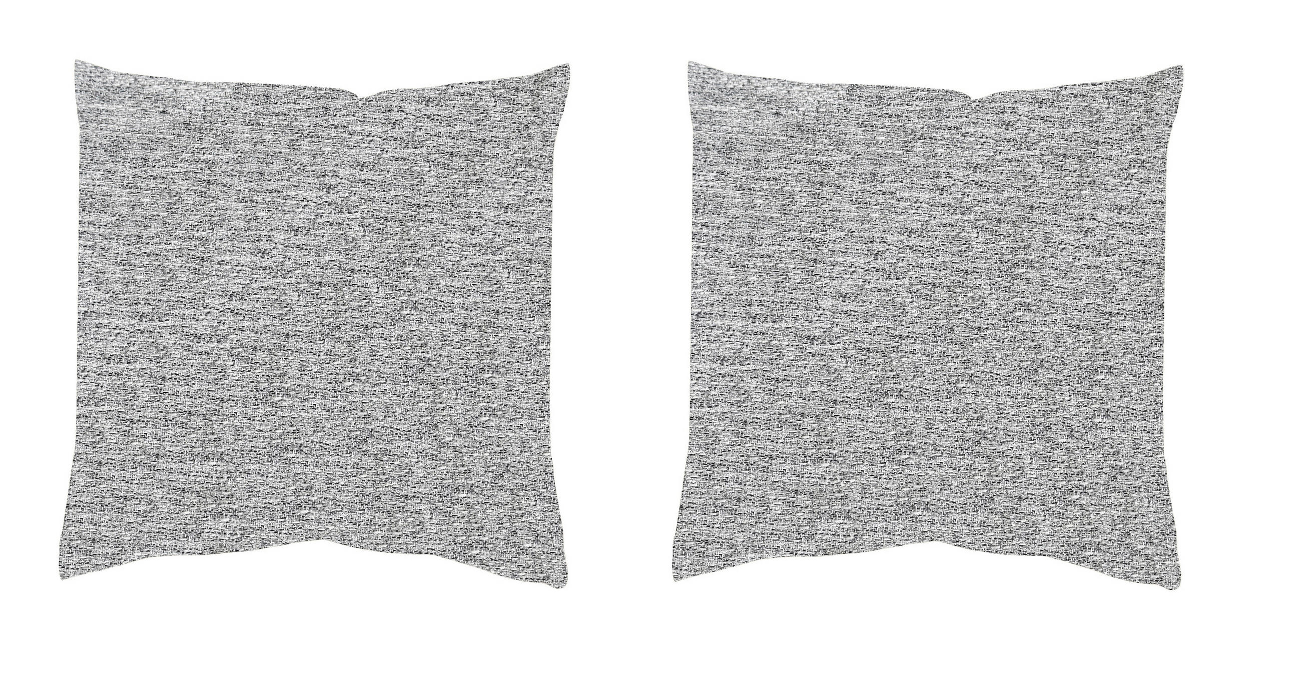 XXXLutz Kissenbezug-Set Fjella Grau Hochglanz 50x50 cm