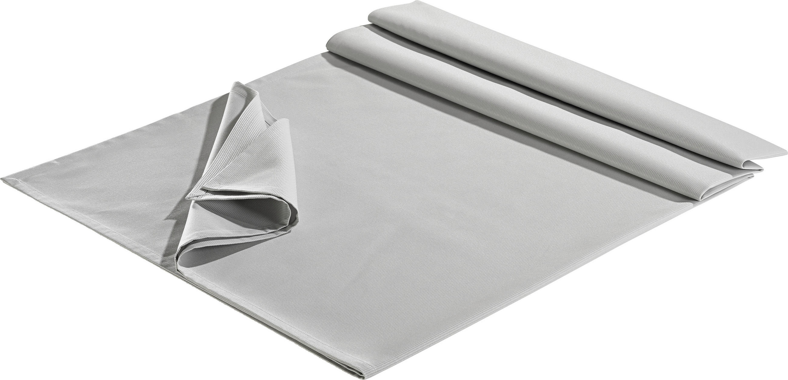 TISCHDECKE 160/260 cm - Grau, Basics, Textil (160/260cm)