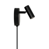 WANDLEUCHTE Omari 12/10/12 cm  - Schwarz, Design, Metall (12/10/12cm) - Nordlux