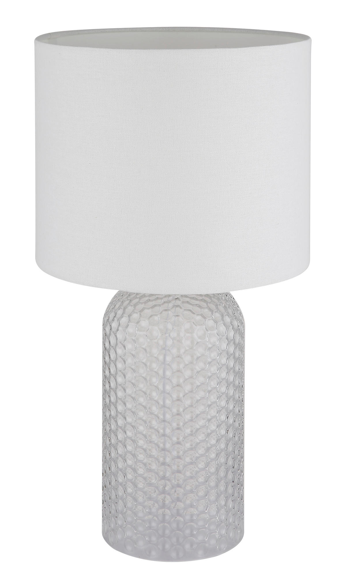 BORDSLAMPA SOFIA 26,5/50 cm   - vit, Basics, glas/textil (26,5/50cm) - Globo