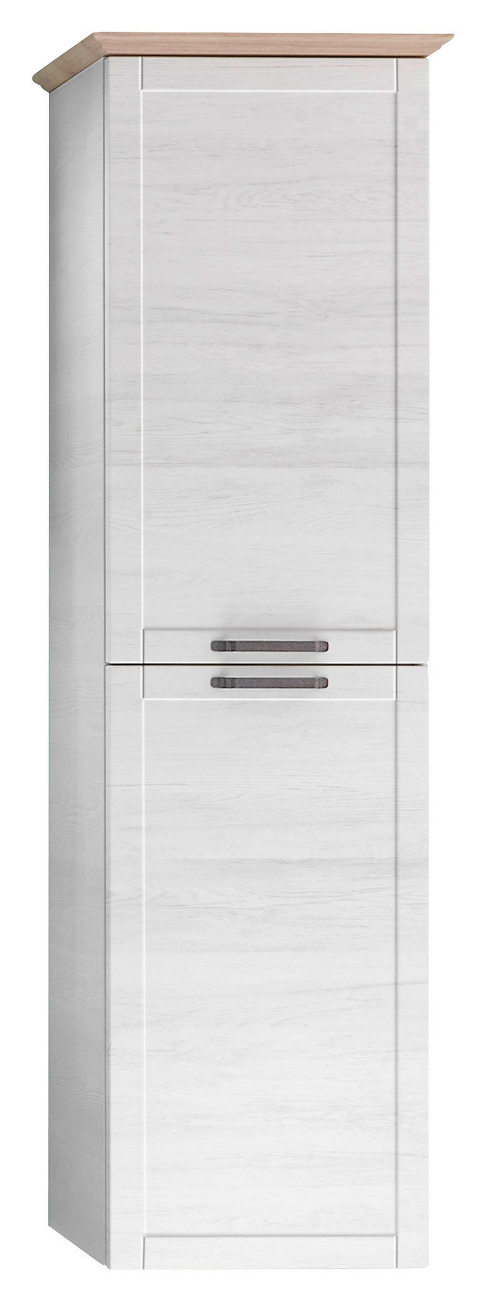HOCHSCHRANK  - Eichefarben/Anthrazit, KONVENTIONELL, Glas/Holzwerkstoff (45cm) - Sadena