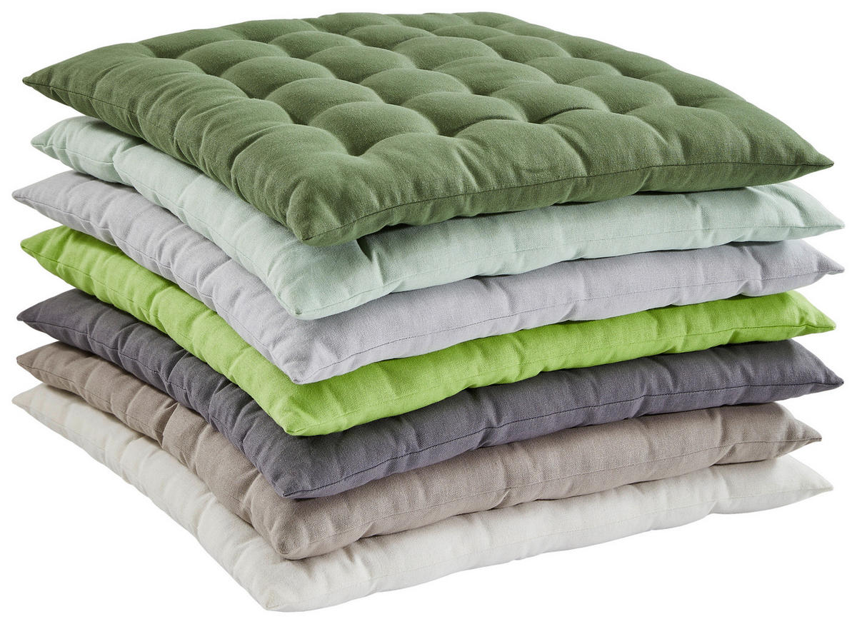 SITZKISSEN  40/40 cm   - Grau, Design, Textil (40/40cm) - Esposa