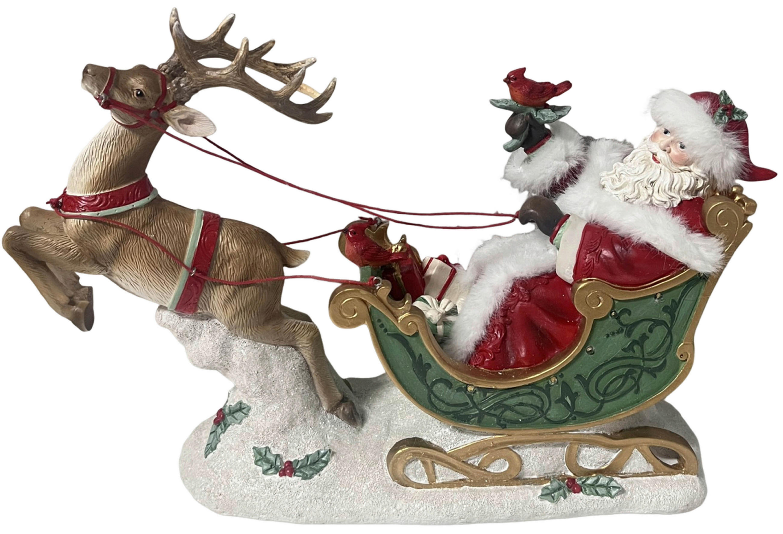 WEIHNACHTSMANN - Rot/Braun, LIFESTYLE, Kunststoff (44/14,8/28,1cm) - X-Mas