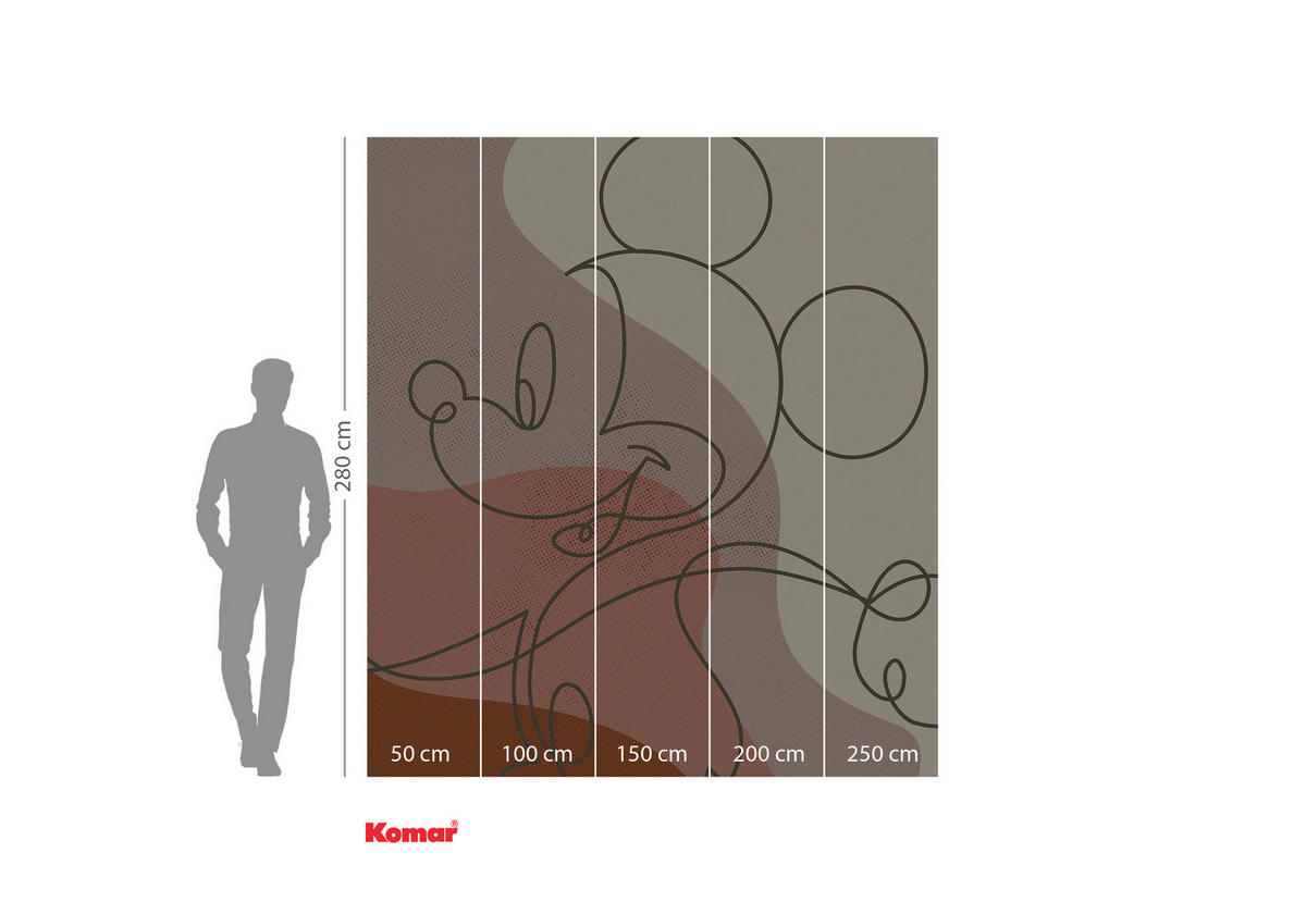 FOTOTAPETE - Schwarz/Braun, Trend, Textil (250/280cm)