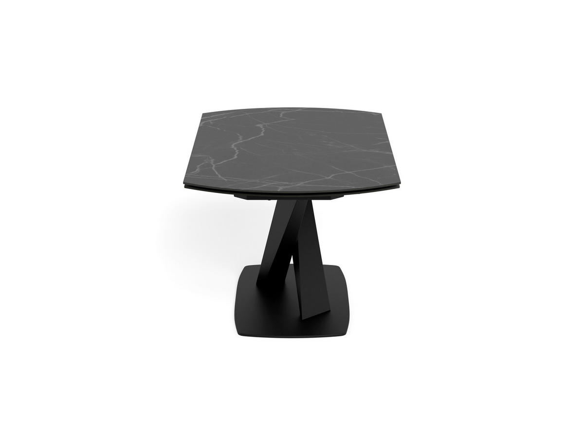 MATBORD svart rektangulär  utdragbar  - svart, Klassisk, metall/keramik (160-240/90/77cm) - Best Price