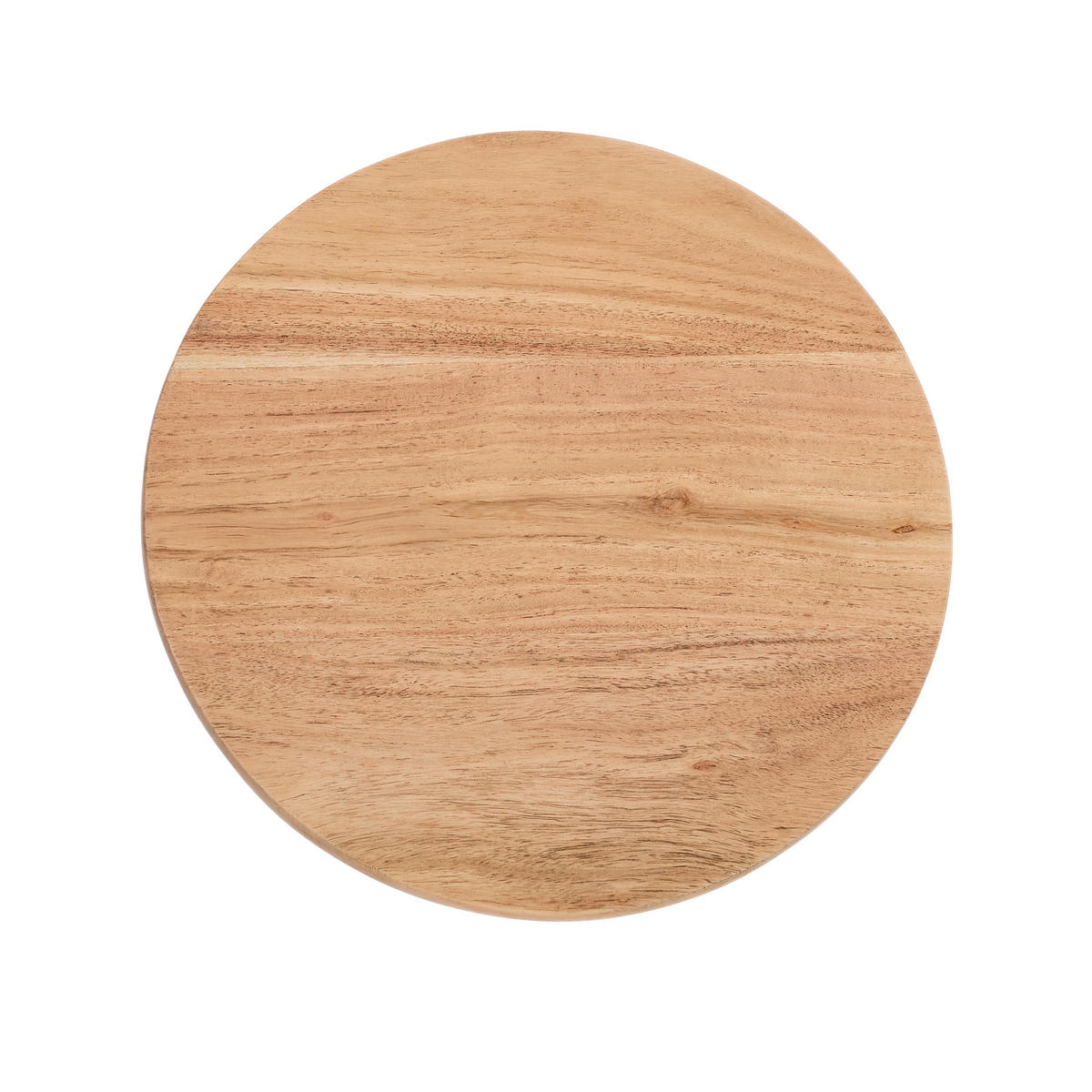 BEISTELLTISCH 31/31/46 cm Akazie vollmassiv Schwarz, Akaziefarben rund  - Schwarz/Akaziefarben, LIFESTYLE, Holz/Metall (31/31/46cm) - Landscape