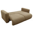 SCHLAFSOFA Flachgewebe Dunkelorange  inkl.  - Dunkelorange/Schwarz, MODERN, Kunststoff/Textil (248/94/109cm) - Carryhome