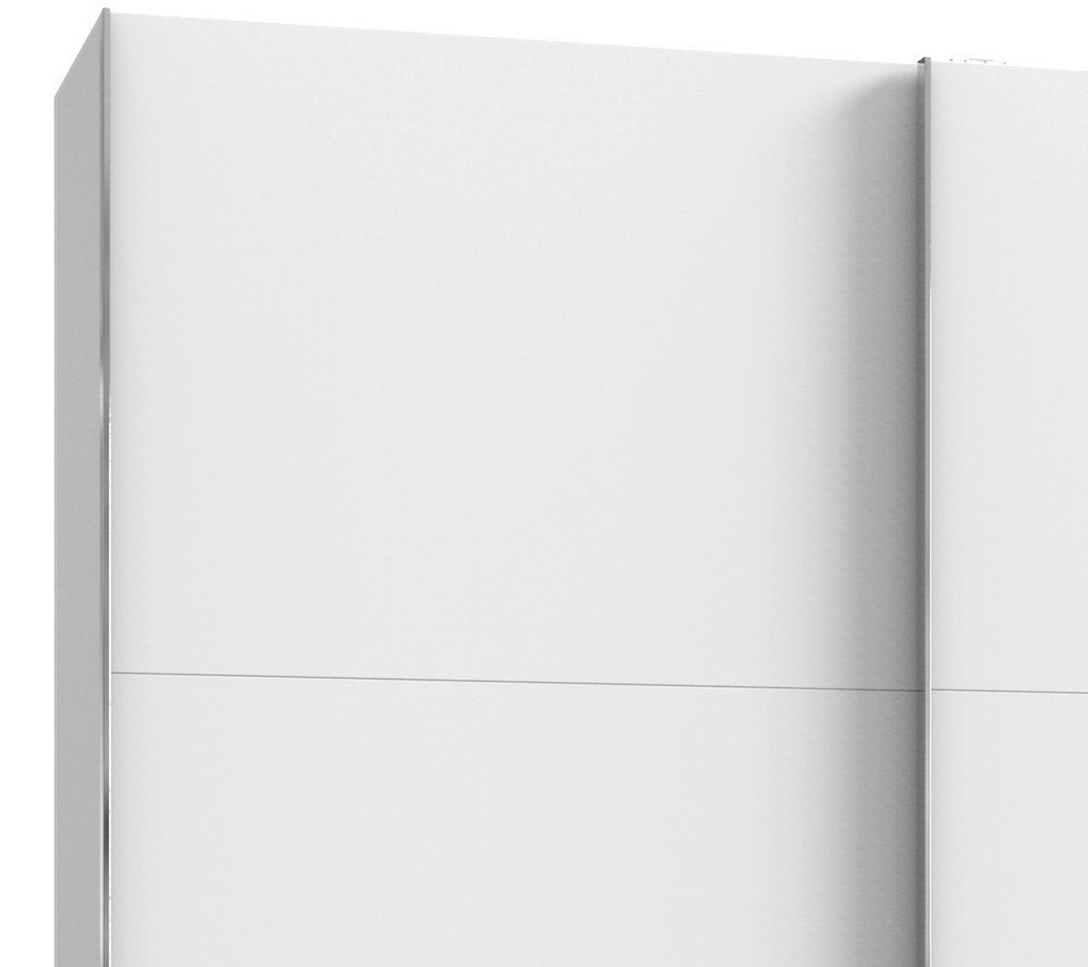 SCHWEBETÜRENSCHRANK  in Weiß  - Chromfarben/Weiß, Basics, Holzwerkstoff/Metall (350/216/65cm) - MID.YOU